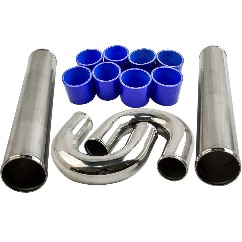 3 inch 76mm Universal Turbo Piping Pipe Hose Kit600x300x76mm Intercooler